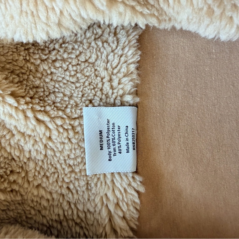 Varley Taupe Sherpa Zip Pullover - Picture 3 of 3